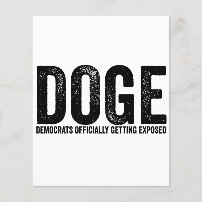 Offiziell exponierte Demokraten Flyer (Vorne)