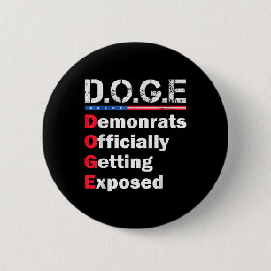 Offiziell exponierter Demokrat, Trump 2025 Button