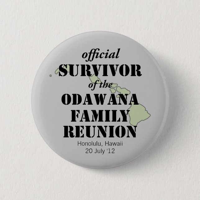 Offiziell Family Wiedersehen Survivor - Hawaii Gre Button (Vorderseite)