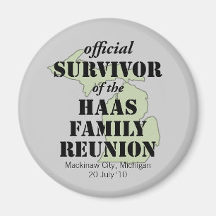 Offiziell Family Wiedersehen Survivor - Michigan G Magnet