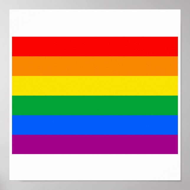 OFFIZIELL GAY PRIDE FLAG POSTER (Vorne)