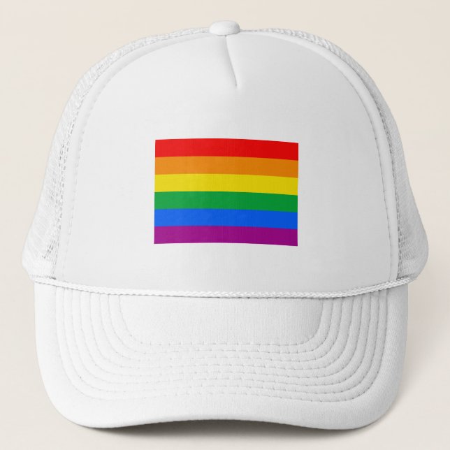 OFFIZIELL GAY PRIDE FLAG TRUCKERKAPPE (Vorderseite)