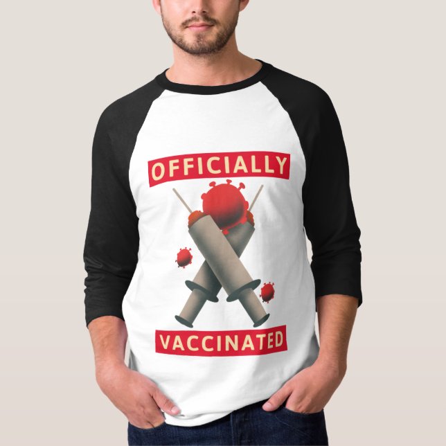 Offiziell geimpfter T - Shirt (Vorderseite)