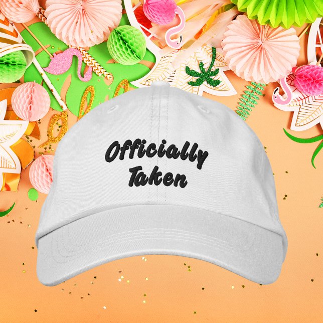 Offiziell genommen, Braut, Junggeselinnen-Abschied Bestickte Baseballkappe (Von Creator hochgeladen)