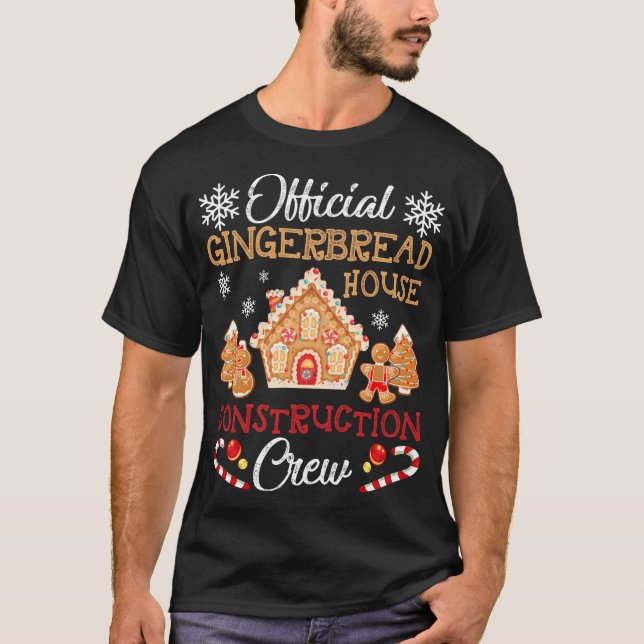 Offiziell Gingerbrei House Construction Crew Ginge T-Shirt (Vorderseite)