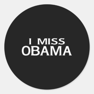 Offiziell, ich Miss Barack Obama Shirt- Männer, Fr Runder Aufkleber