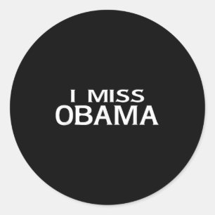 Offiziell, ich Miss Barack Obama Shirt- Männer, Fr Runder Aufkleber