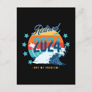 Offiziell im Ruhestand 2024 Postkarte