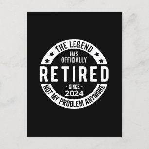 offiziell im Ruhestand 2024 Postkarte