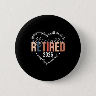Offiziell Im Ruhestand 2025 Herz-Shirt Für Frauen Button