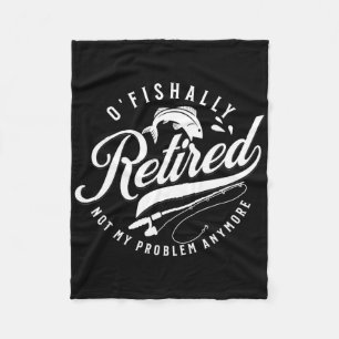 Offiziell im Ruhestand angeln Ruhestand Angler 202 Fleecedecke