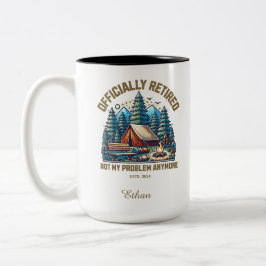 Offiziell im Ruhestand befindliches Camping, Indiv Zweifarbige Tasse
