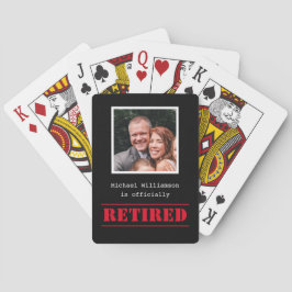 Offiziell im Ruhestand, Geschenk für individuelle  Spielkarten