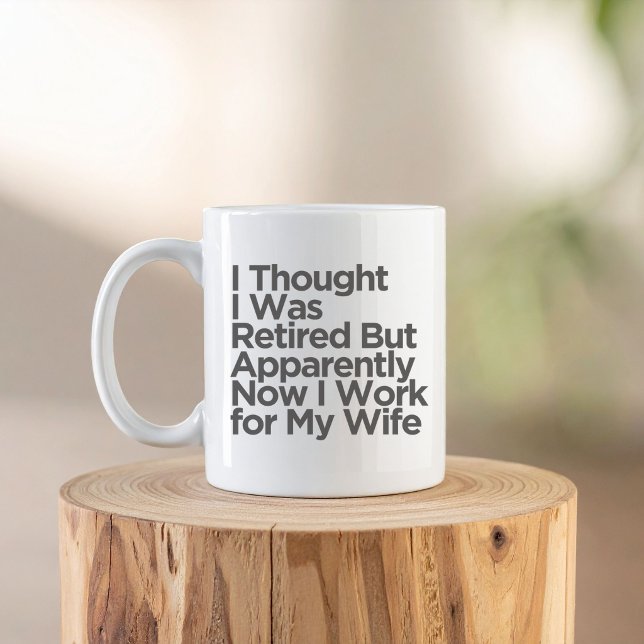 Offiziell im Ruhestand Lustiger Ehemann Ehefrau Kaffeetasse (Von Creator hochgeladen)