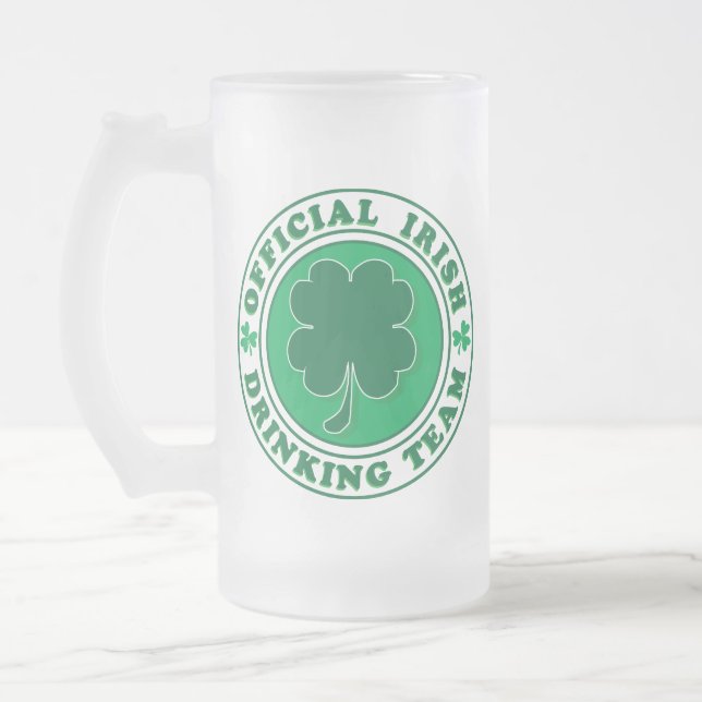 Offiziell-Iris-Drinkteam Mattglas Bierglas (Links)