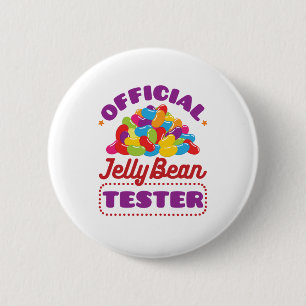 Offiziell Jelly Bean Tester Easter Candy Button