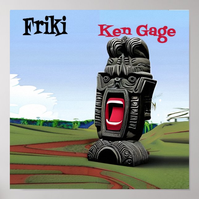 Offiziell Ken Gage Friki Music Album Poster (Vorne)