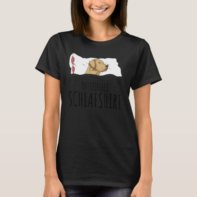 Offiziell Labrador Pajamas Idea T-Shirt (Vorderseite)