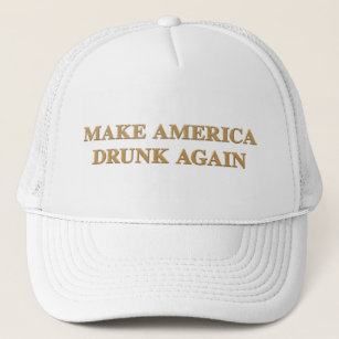 Offiziell lassen Sie Amerika betrunken wieder - Truckerkappe