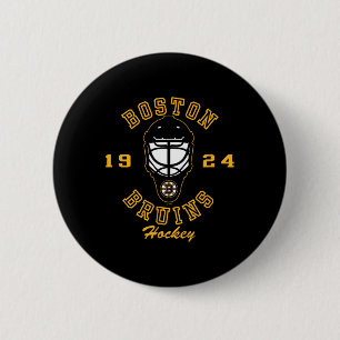 Offiziell lizenzierte Boston Bruins Hockeymaske Sc Button