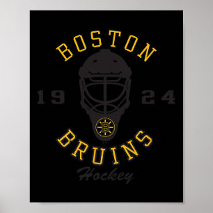Offiziell lizenzierte Boston Bruins Hockeymaske we Poster
