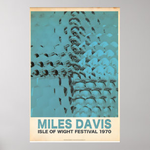 Offiziell lizenzierte Miles Davis Isle of Wight Poster