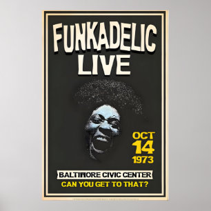 Offiziell lizenziertes Funkadelic Maggot Brain Liv Poster