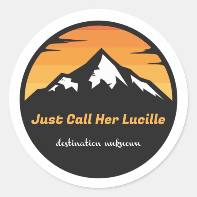 Offiziell Lucille Merch Runder Aufkleber (Vorderseite)