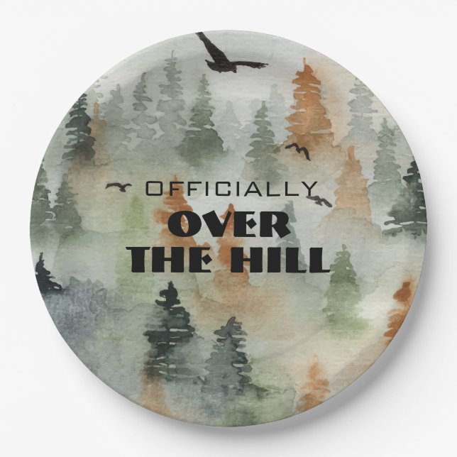 Offiziell Misty Forest Over the Hill Tellers Pappteller (Vorderseite)