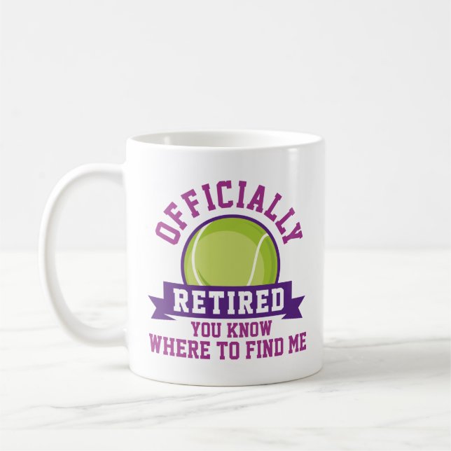 Offiziell müde Sie wissen, wo Sie mich finden könn Kaffeetasse (Links)