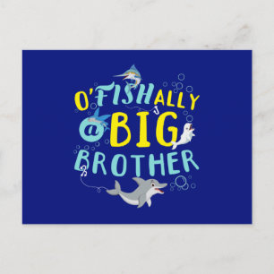 Offiziell - O'Fishally ein großer Bruder-Pun Postkarte
