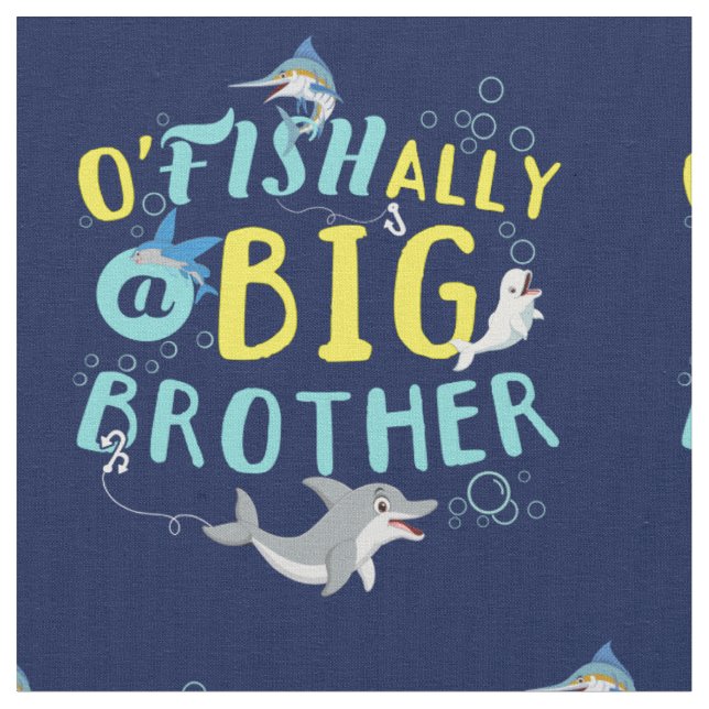 Offiziell - O'Fishally ein großer Bruder-Pun Stoff (Nahaufnahme)