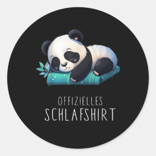 Offiziell Otter Sleep Panda Runder Aufkleber