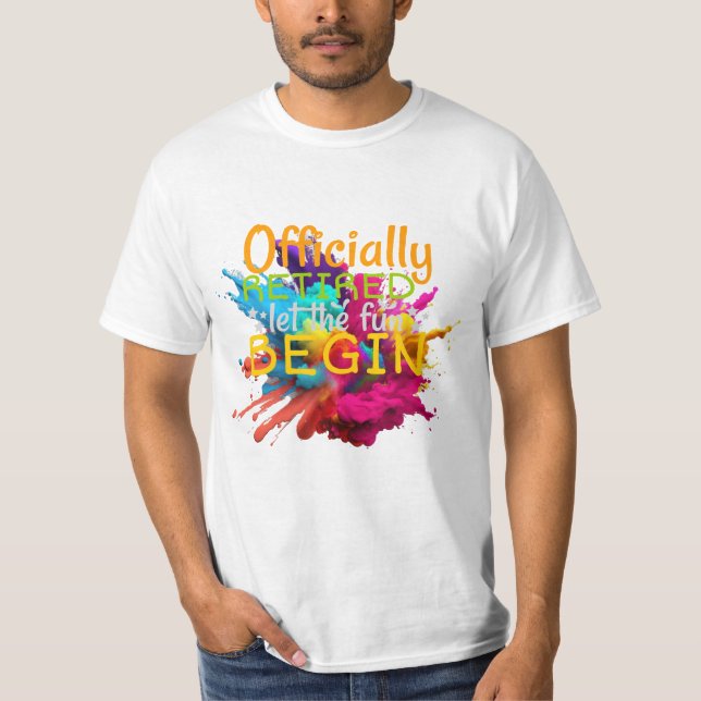 Offiziell pensioniert! T-Shirt (Vorderseite)
