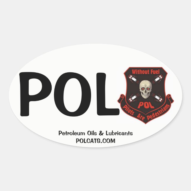 Offiziell-POL-Aufkleber Ovaler Aufkleber (Vorderseite)