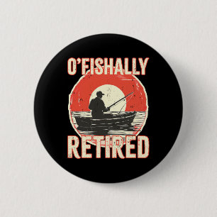 Offiziell Ruheständler-Shirt Fischer Vater Männer Button
