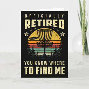 Offiziell Ruhestands Disc Golf Geschenk Frisbee Ge Karte