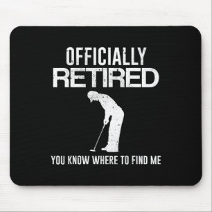 Offiziell Ruhestands-Geschenk Golf Vater Golfen Ru Mousepad