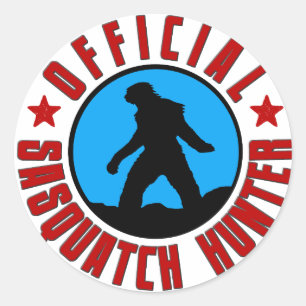 Offiziell Sasquatch Hunter! Bigfoot Member Aufkleb Runder Aufkleber