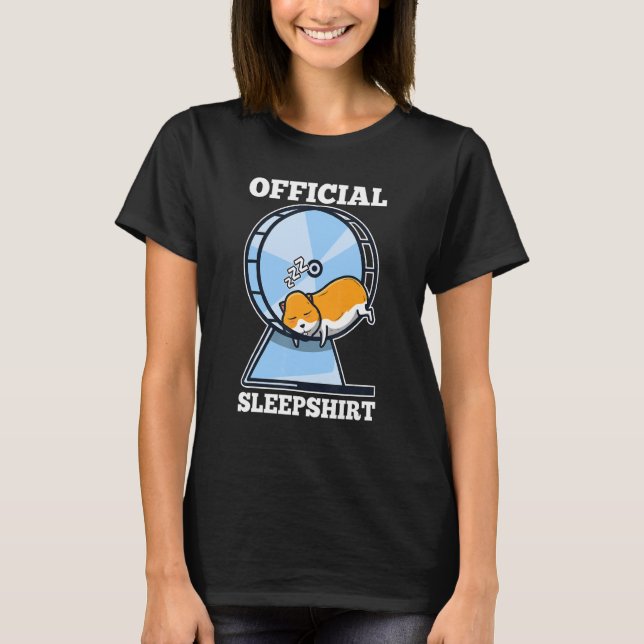 Offiziell Sleep Hamster Pajamas T-Shirt (Vorderseite)