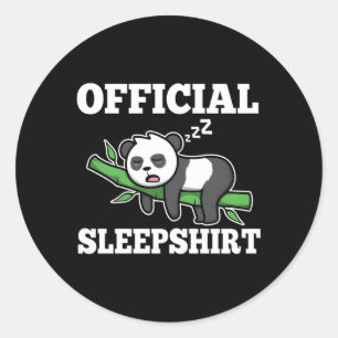 Offiziell Sleep Panda Runder Aufkleber