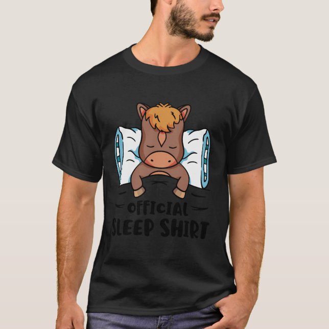 Offiziell Sleep Shirt Niedlich Pferdeschlittenjung (Vorderseite)