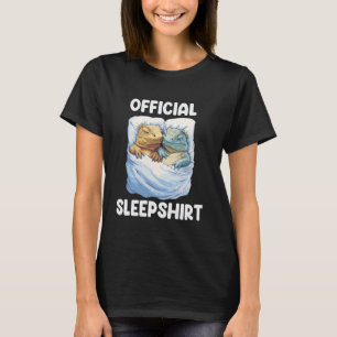 Offiziell Sleepshirt Niedlich Schlafen Iguana Anim T-Shirt