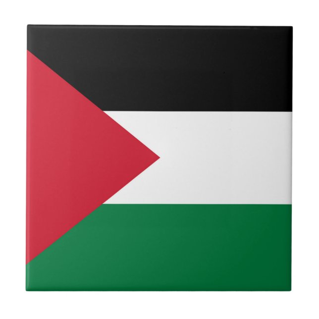 offiziell Staat der palästinensischen Landesflagge Fliese (Vorderseite)