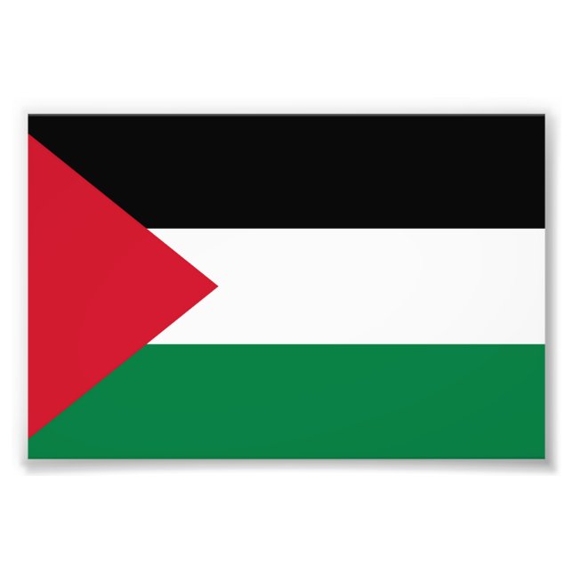offiziell Staat der palästinensischen Landesflagge Fotodruck (Vorne)