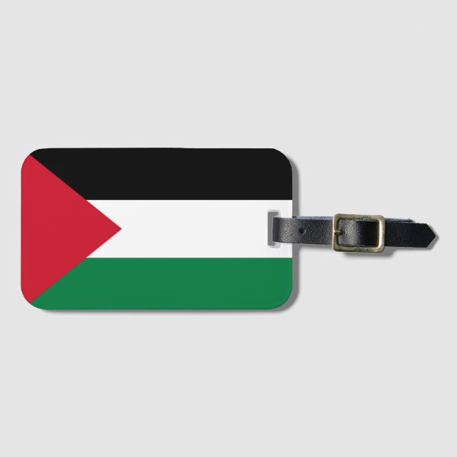 offiziell Staat der palästinensischen Landesflagge Gepäckanhänger (Vorderseite (Horizontal))