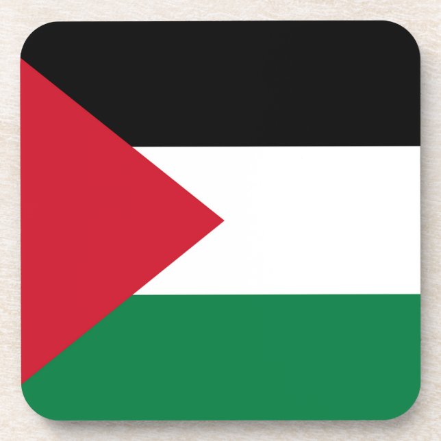 offiziell Staat der palästinensischen Landesflagge Getränkeuntersetzer (Vorderseite)