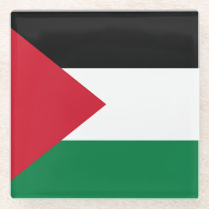 offiziell Staat der palästinensischen Landesflagge Glasuntersetzer