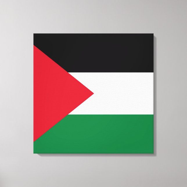 offiziell Staat der palästinensischen Landesflagge Leinwanddruck (Vorderseite)