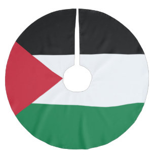 offiziell Staat der palästinensischen Landesflagge Polyester Weihnachtsbaumdecke